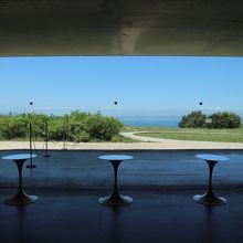 受付からの風景。