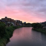 夕暮れの浅野川