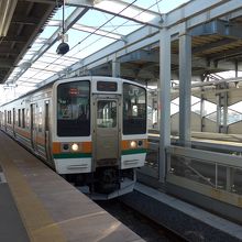 駅ホームと電車