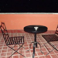 ベランダは広かったですがここでゆっくりできず