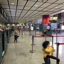 帰国当日6時半はガラガラ