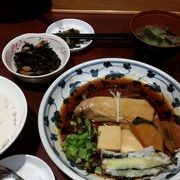 煮魚が美味しい定食屋さん