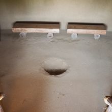 酒造りの家の内部