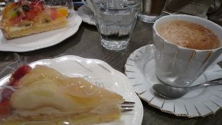 フルーツのタルトが美味しい