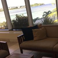 ロビーでひと休み