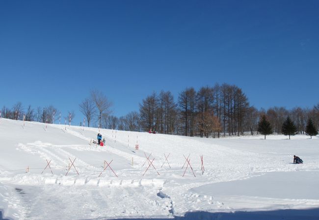 冬は屋内遊技場やソリ遊び、歩くスキー