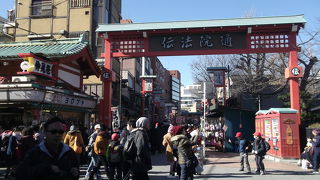 江戸情緒の感じられる街並み