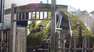 川の眺めが素晴らしい庭園