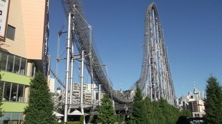 都会のど真ん中の遊園地