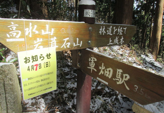 4月7日は、青梅高水山トレイルラン大会