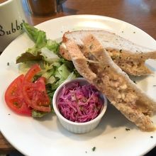 ボリュームがあるサンドイッチ
