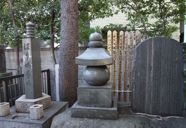 杉山和一のお墓と共に置かれていました