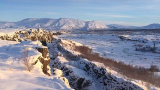 遊歩道から外側の景色がきれい