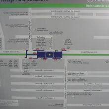 プナウィティ駅周辺の地図です。大きな建物は、あまりありません