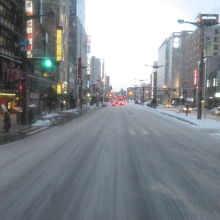 札幌市内を車窓から撮影
