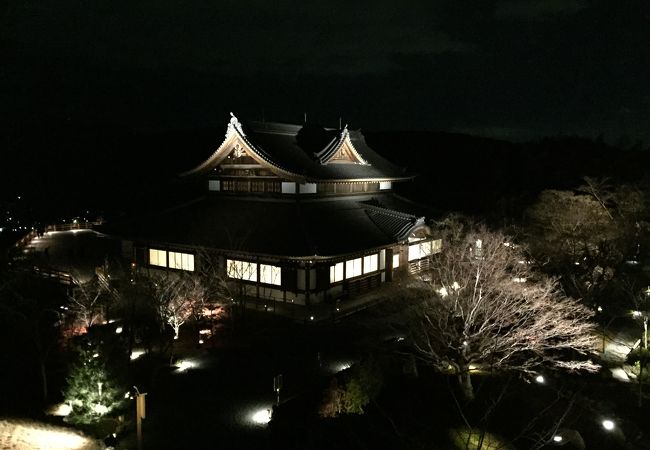 京都の夜景が見える