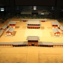 東北歴史博物館にある政庁の模型