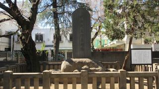 公園内に説明板が立っています