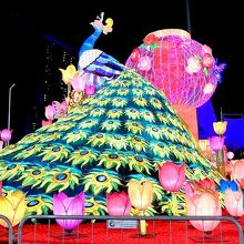 会場内の飾り付けの一つ。