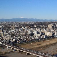 朝食会場から富士山が