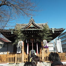 萩中神社　拝殿