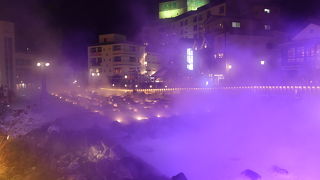 湯畑は夜も行くべし！