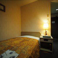 シングルルーム。広さは標準的。