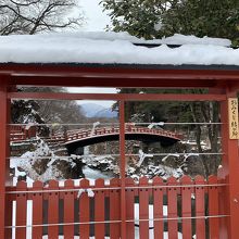 雪の神橋