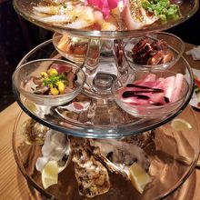 見た目も素敵な前菜盛り合わせ