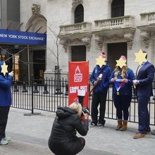 フェンス前で、何かの撮影が行われていました