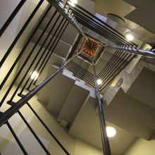 塔のてっぺんへ続く階段