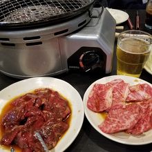 ハラミ定食は@900円くらいでボリューム満点