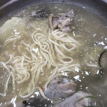 〆のうどん