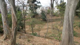 土塁や堀が残っています