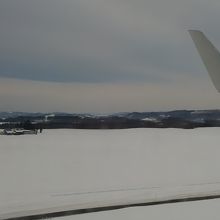 空港を機内から