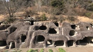 宇都宮、長岡百穴古墳：意外に狭い範囲に