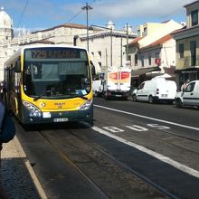 リスボン市内の路線バス