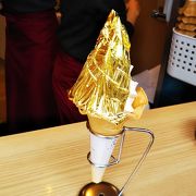 金箔ソフトクリーム☆