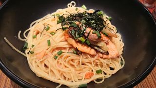 ボリュームたっぷりのスパゲッティを銀座で。