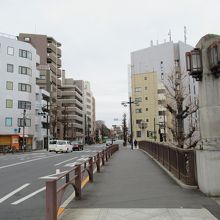 北東詰からの様子(右手が親柱)