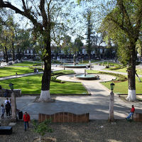 部屋からの眺め　早朝は車の走行音がひどい