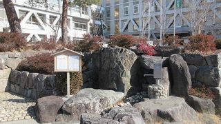 石でできた小庭園の一部のようになっていました。