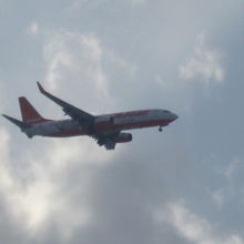 飛来機の様子４（７C便）