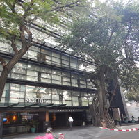 コーヒーショップが道路に面しています