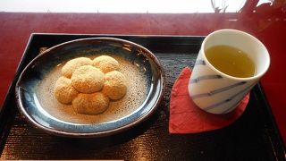 庭を眺めながら、ゆっくりできます