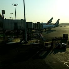 ヤンゴン空港到着時