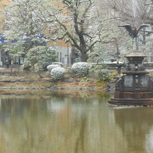 ドイツ風と見るのか、日本風庭園と見るかは観客次第
