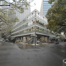 公園に溶け込んでいるいる。