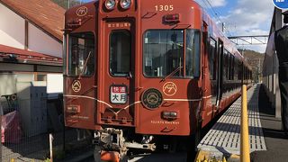 快速電車なので気軽に