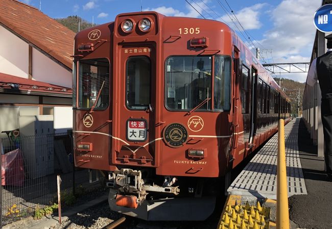 快速電車なので気軽に